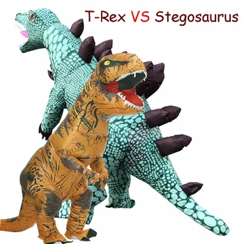 Cosplay Feminino T rex Dino Rider Kostiumas T-Rex Kostiumas Puras Suaugusių Vyrų Helovinas Pripučiami T Rex Dinozaurai Kostiumas Vaikams, Moterims