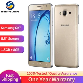 Originalus, Atrakinta Samsung Galaxy On7 G6000 Quad Core 5.5 Colių 1.5 GB RAM 8GB/16 GB ROM LTE 13MP Kamera, dviejų SIM kortelių Mobilusis Telefonas